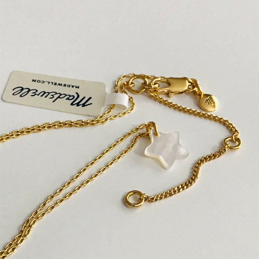 Madewell Mother of Pearl Star Necklace NWT *READ*